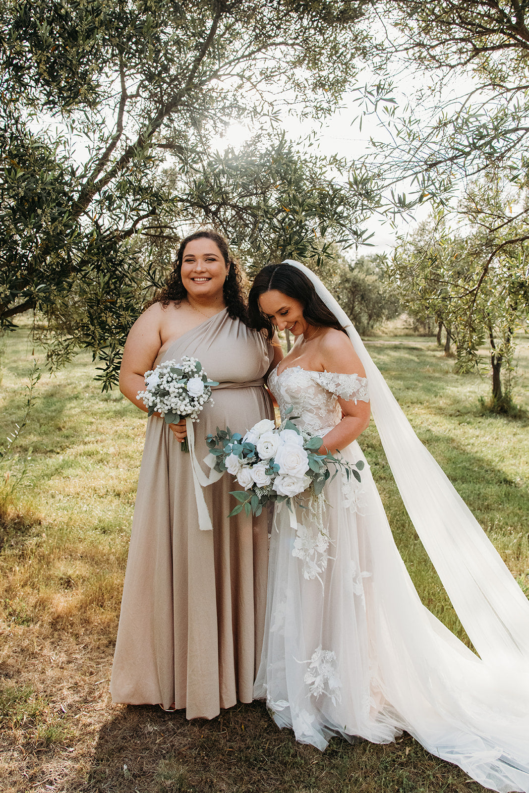 Champagne Infinity Gown - The Gown House 