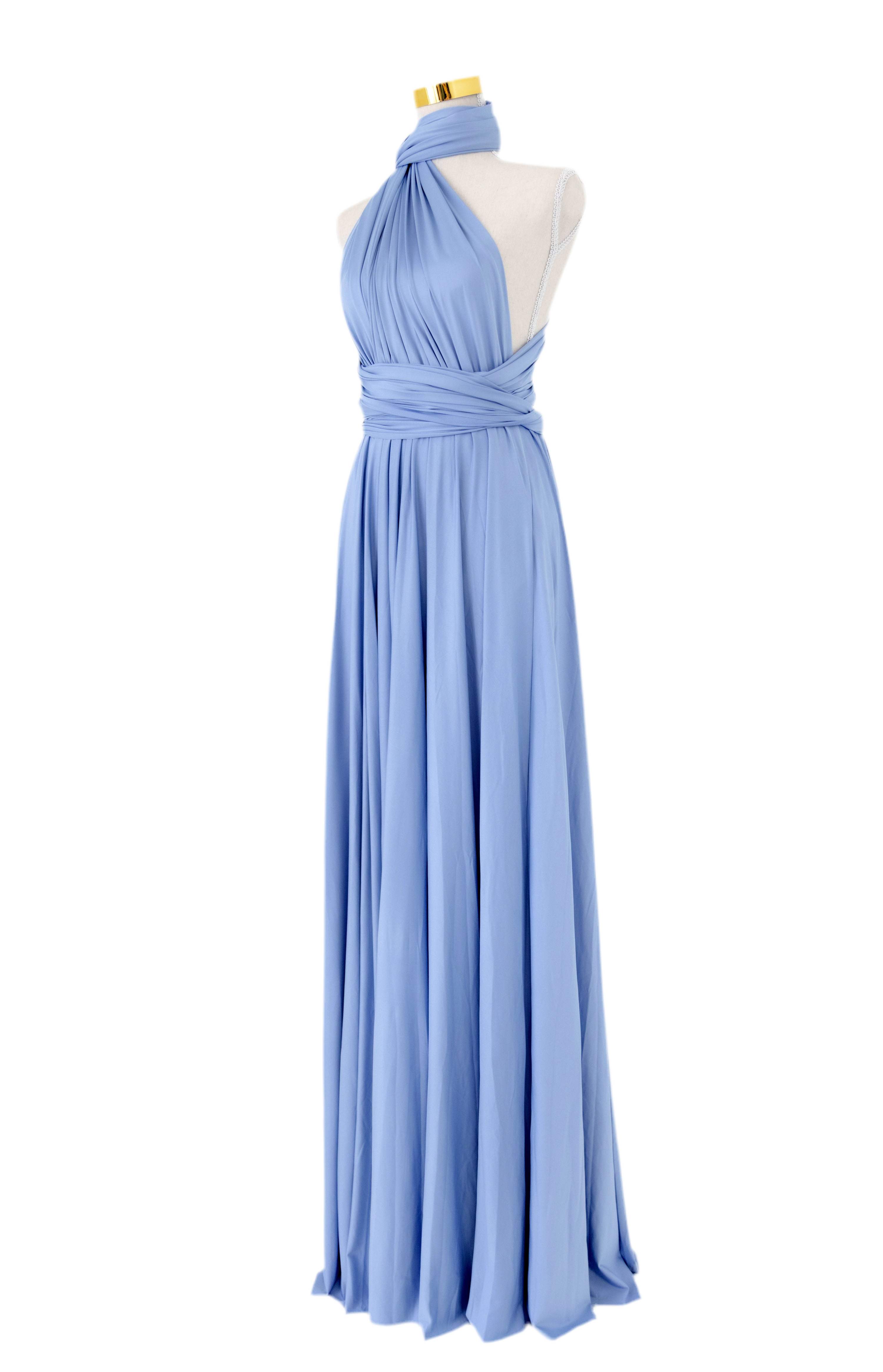 Classic Dusty Blue Infinity Gown