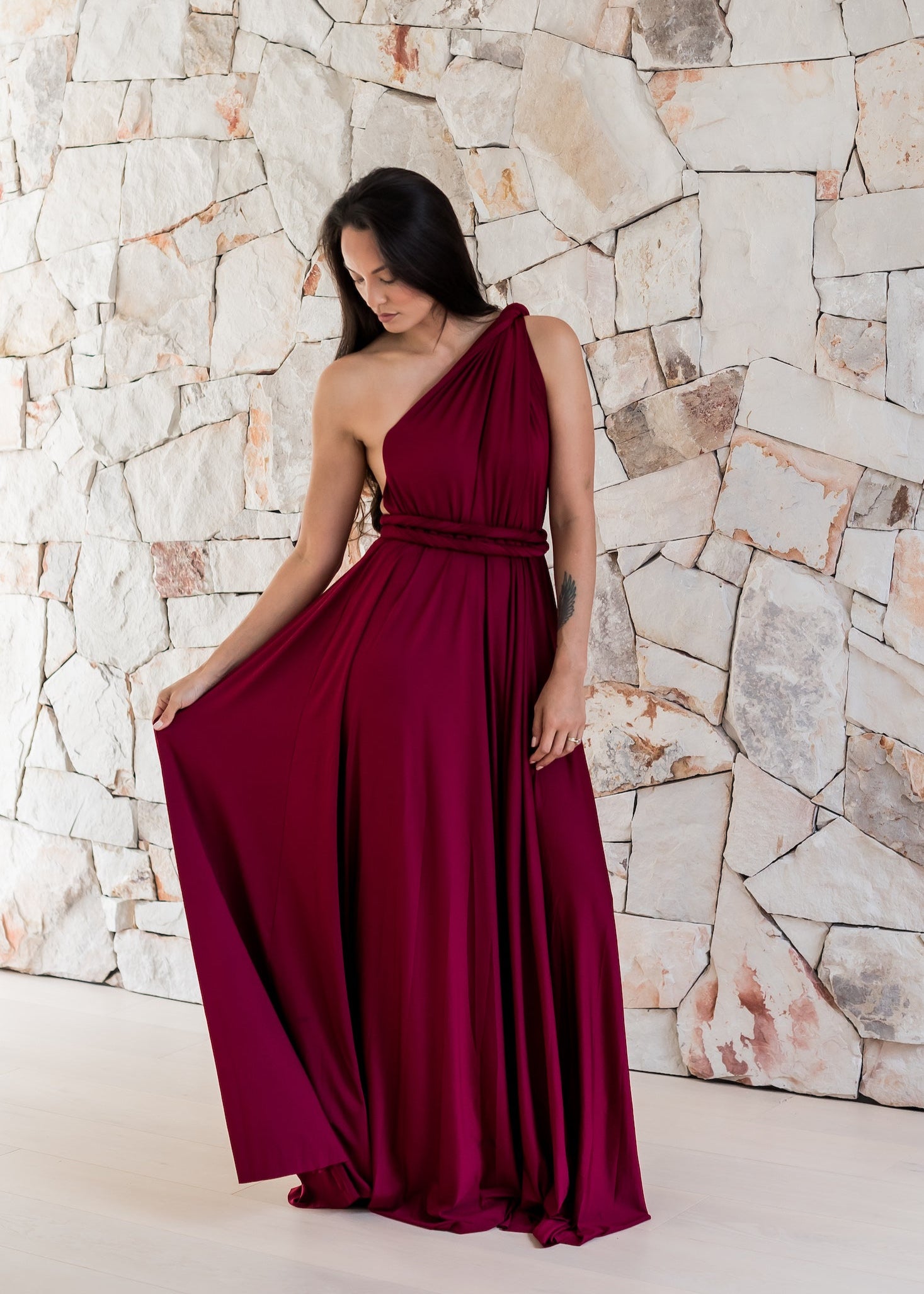 Burgundy Classic Infinity Gown