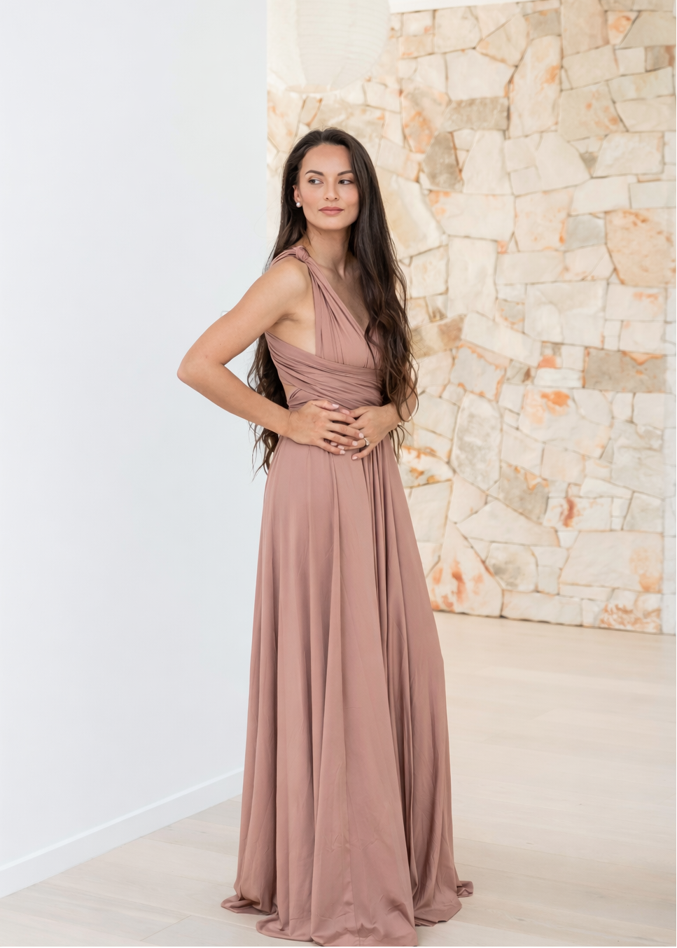 Dusty Orchid Infinity Gown - The Gown House 