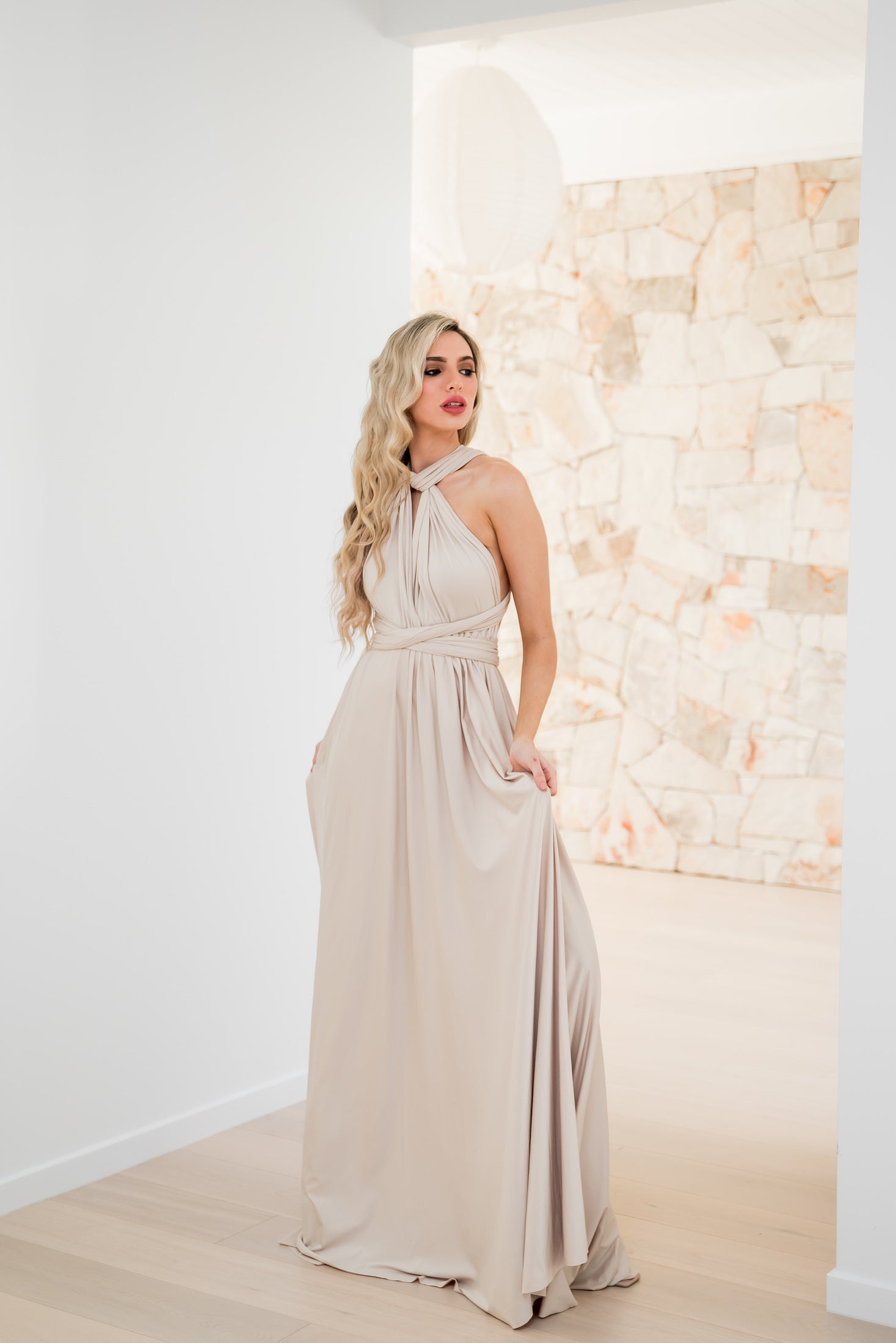 Champagne Infinity Gown