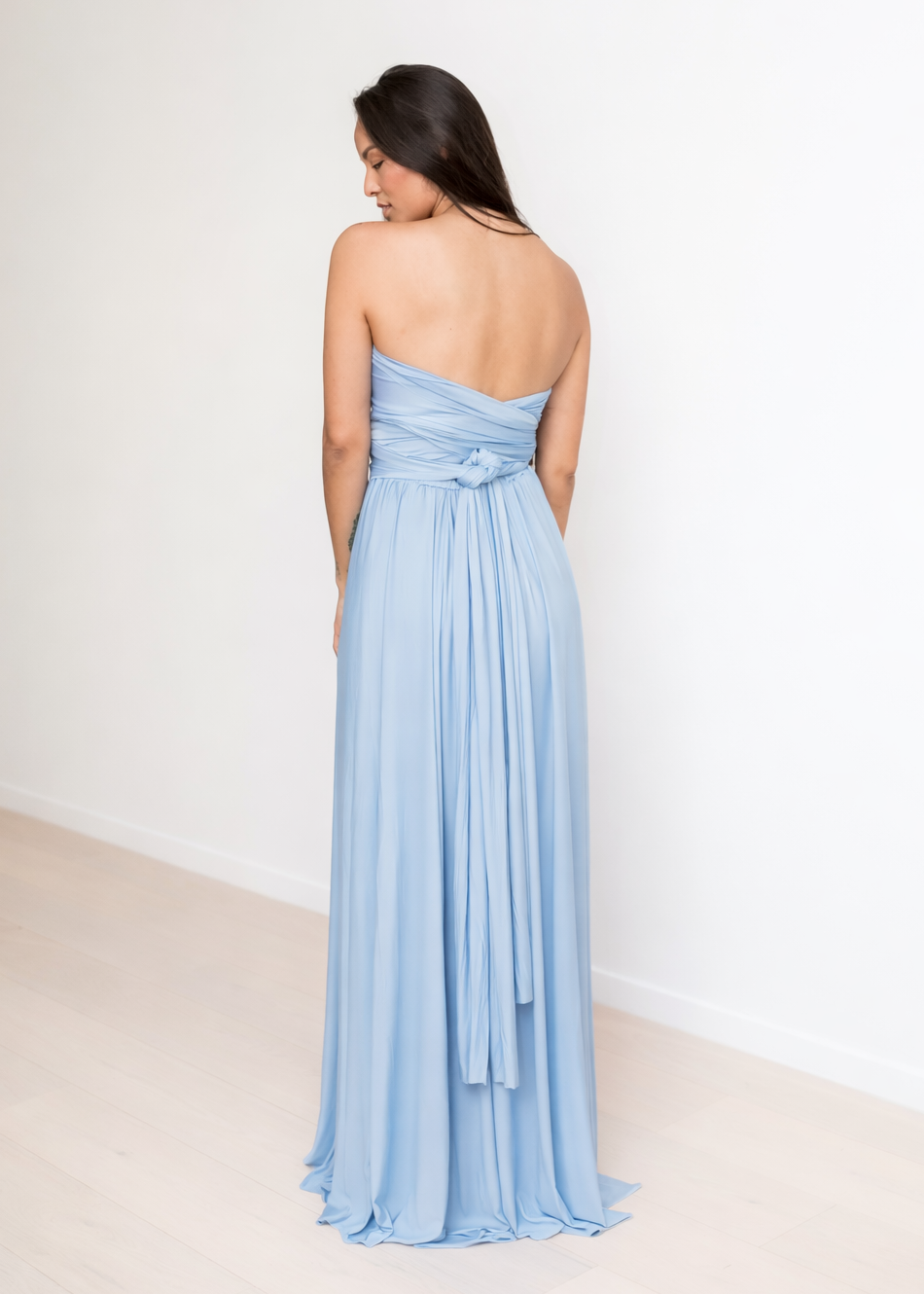 Baby Blue Classic Infinity Gown - The Gown House 