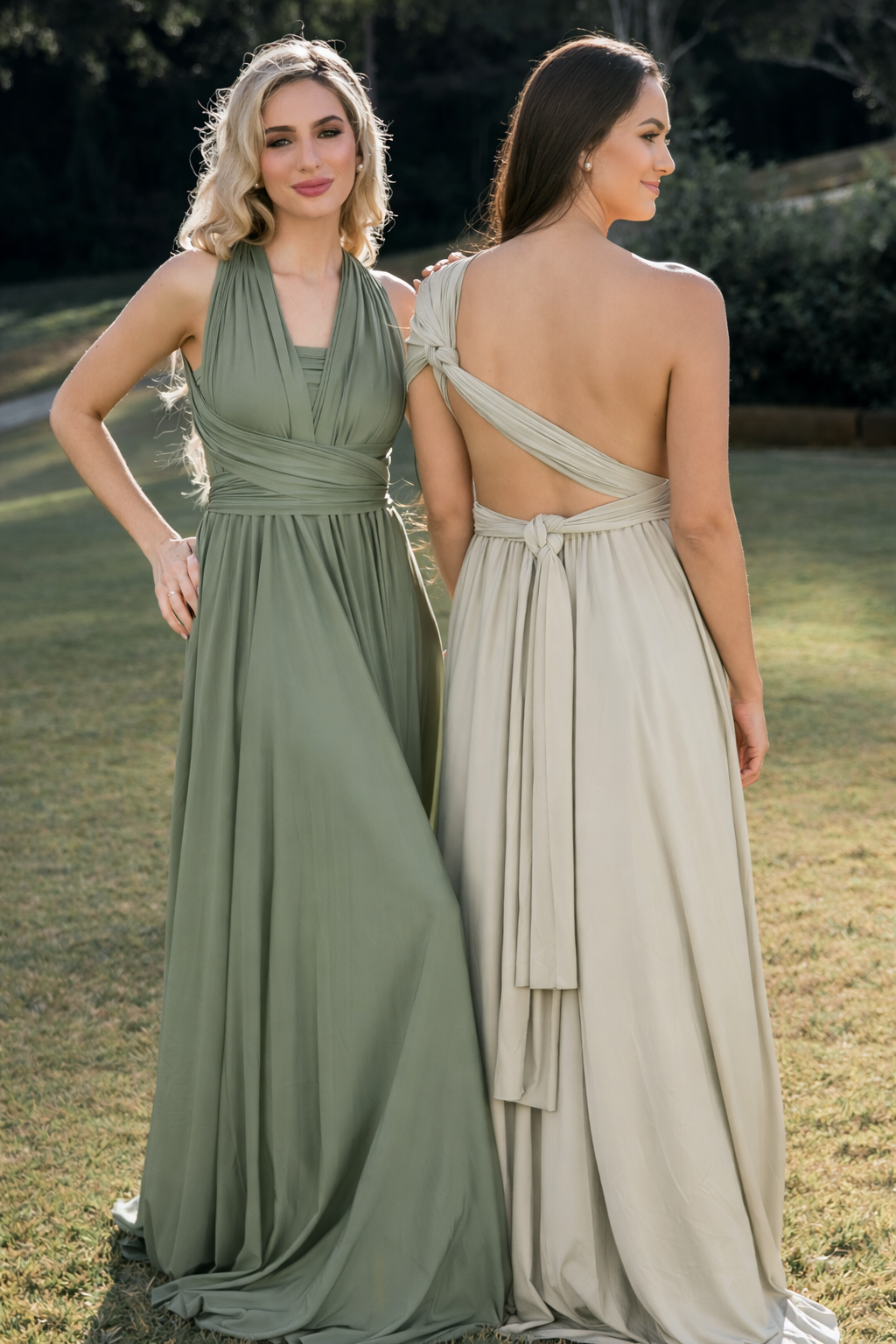 Sage Infinity Gown