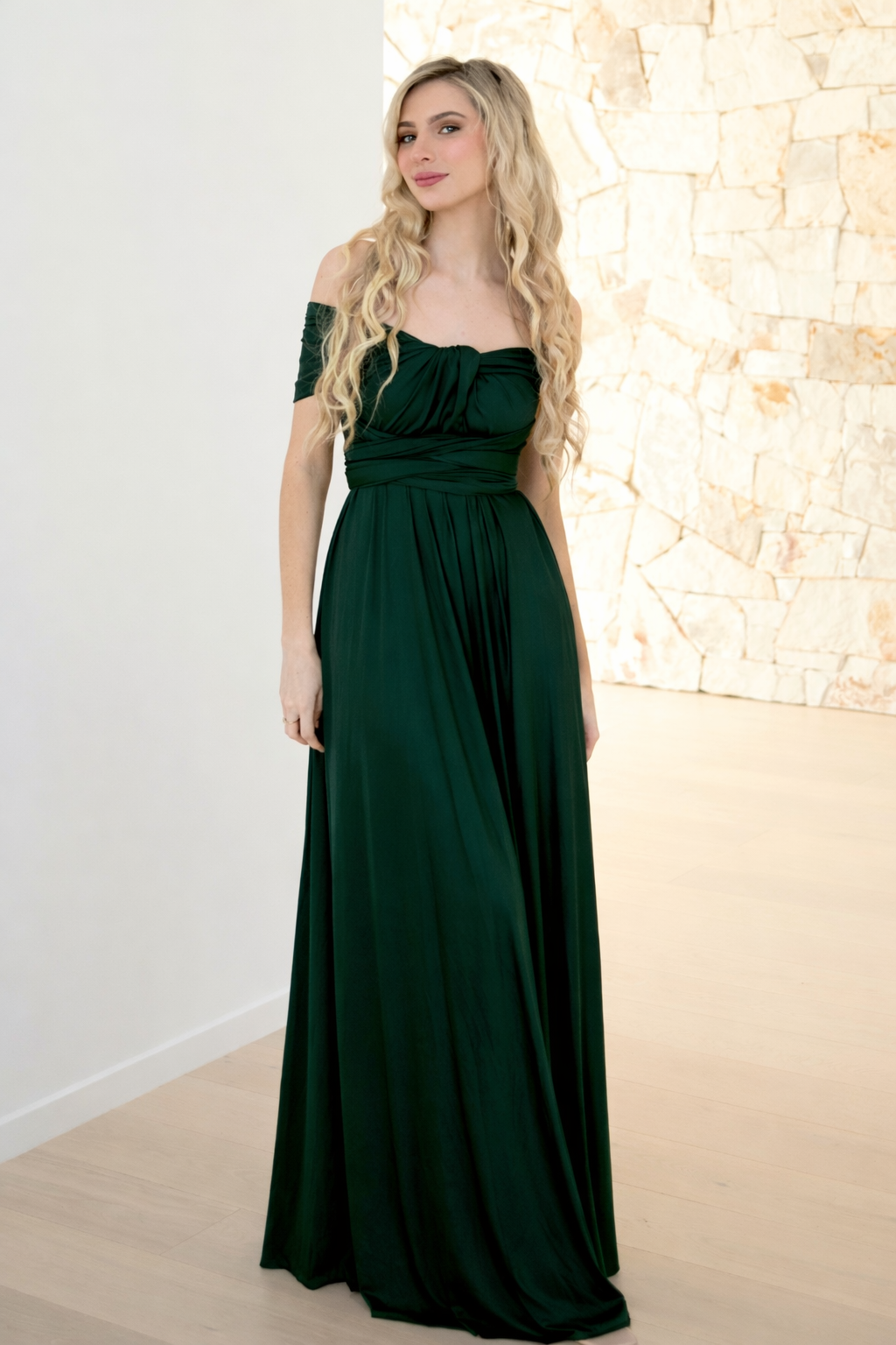 Emerald Classic Infinity Gown - The Gown House 