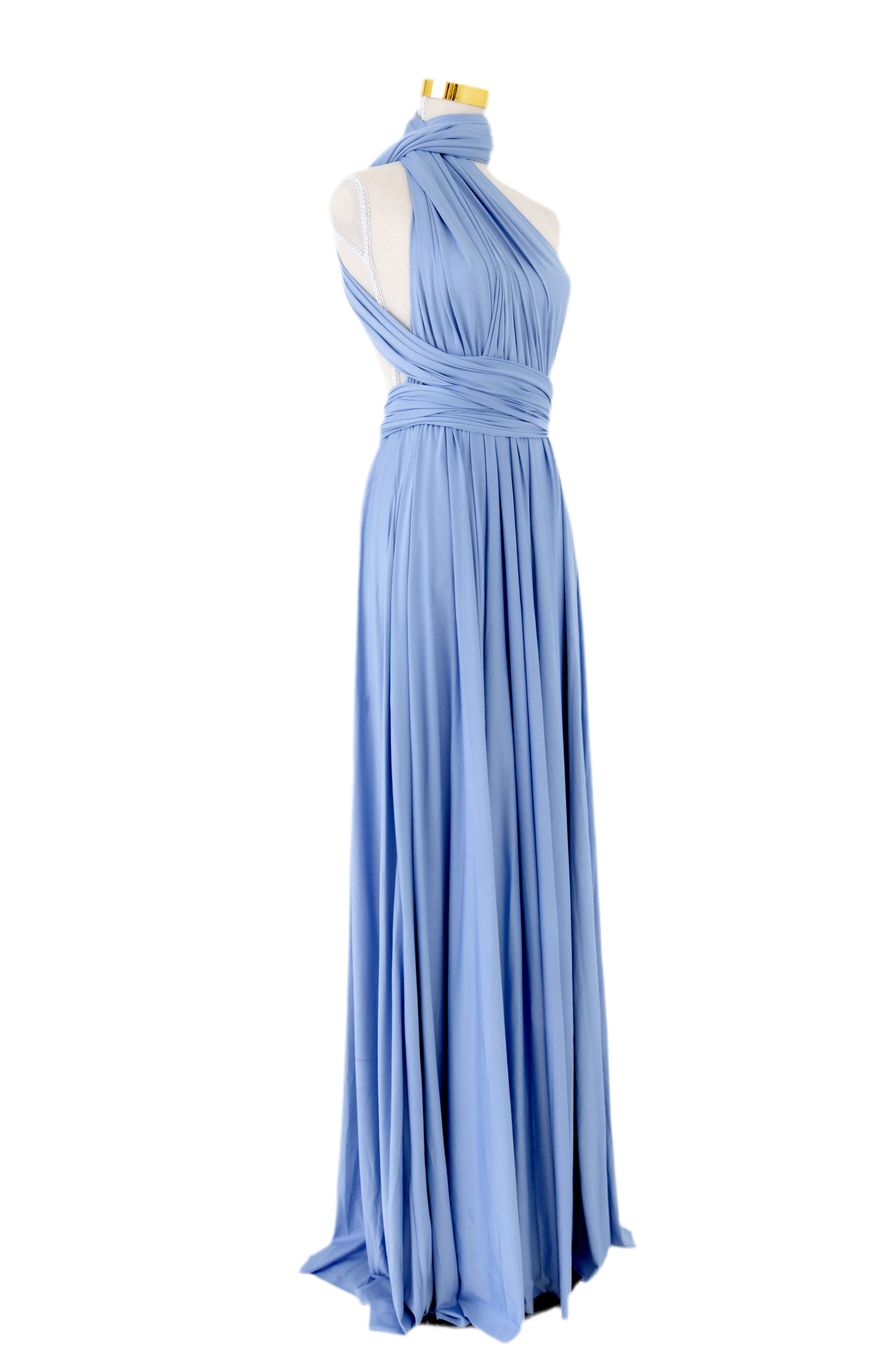 Classic Dusty Blue Infinity Gown