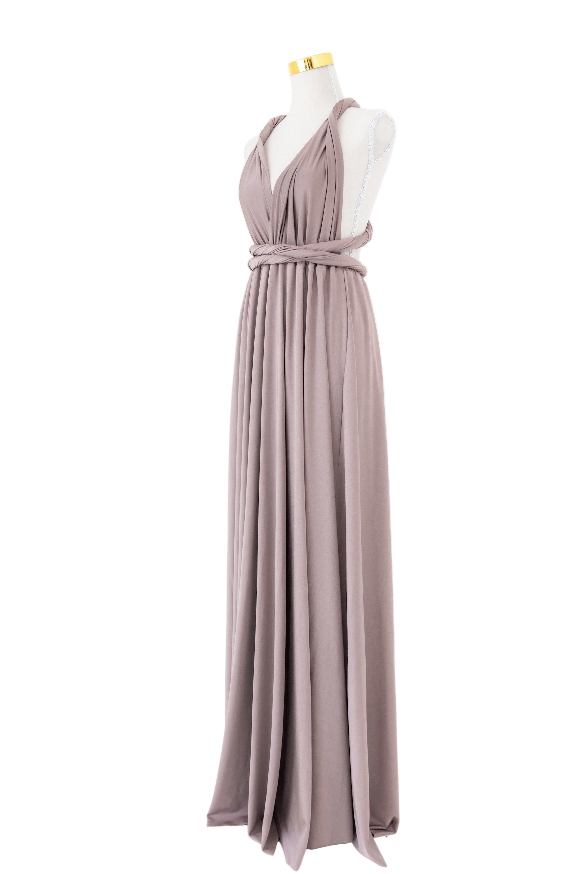 Dusty Orchid Luxe Satin Infinity Gown FINAL SALE