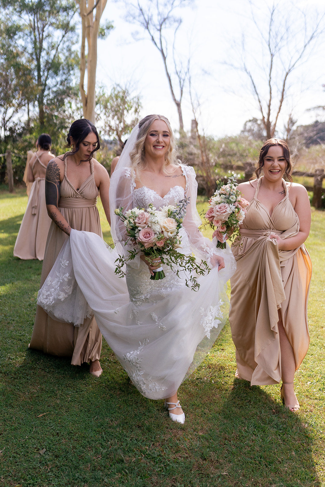 Champagne Infinity Gown - The Gown House 