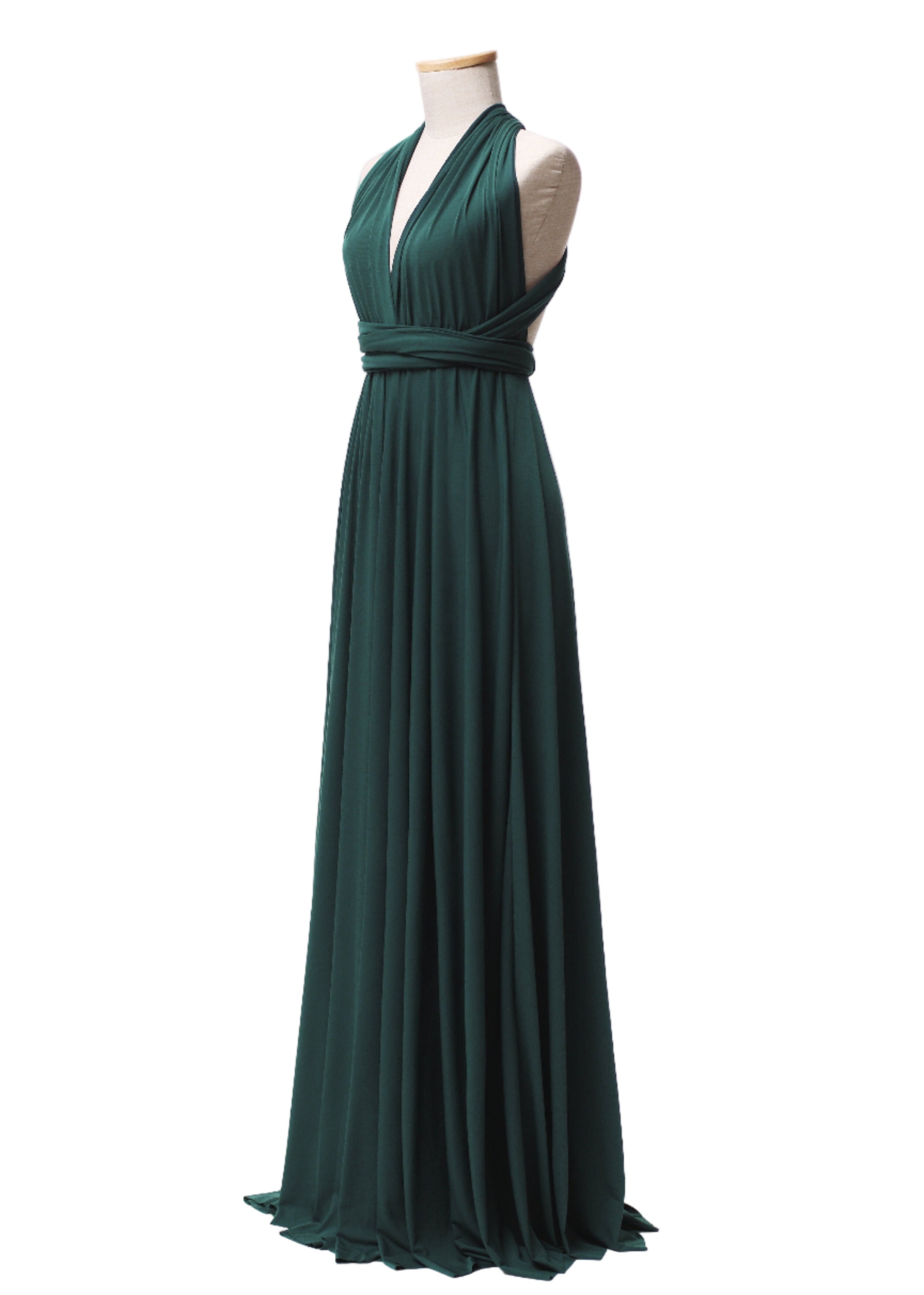 Emerald Classic Infinity Gown - The Gown House 