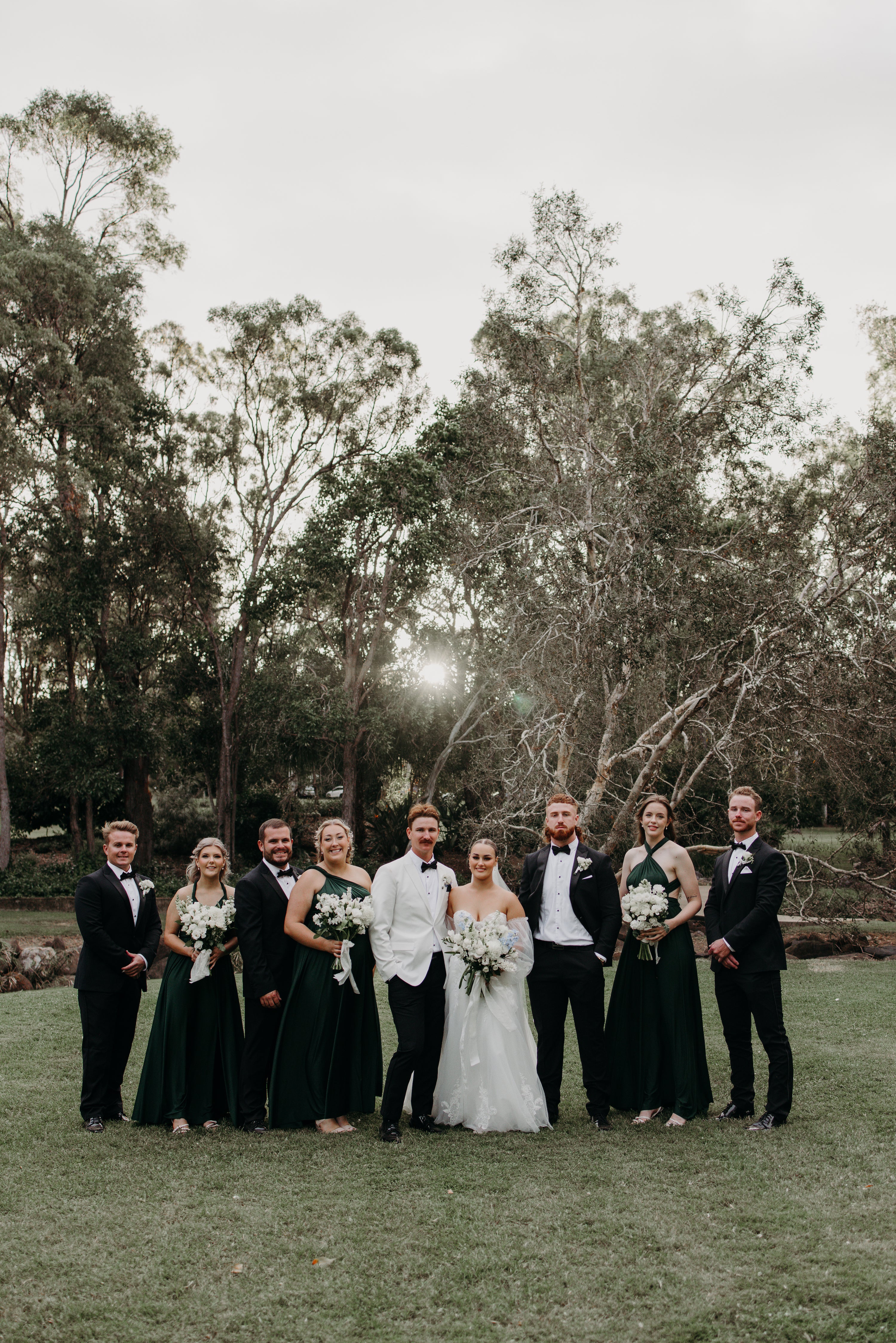 Classic Emerald Infinity Gown