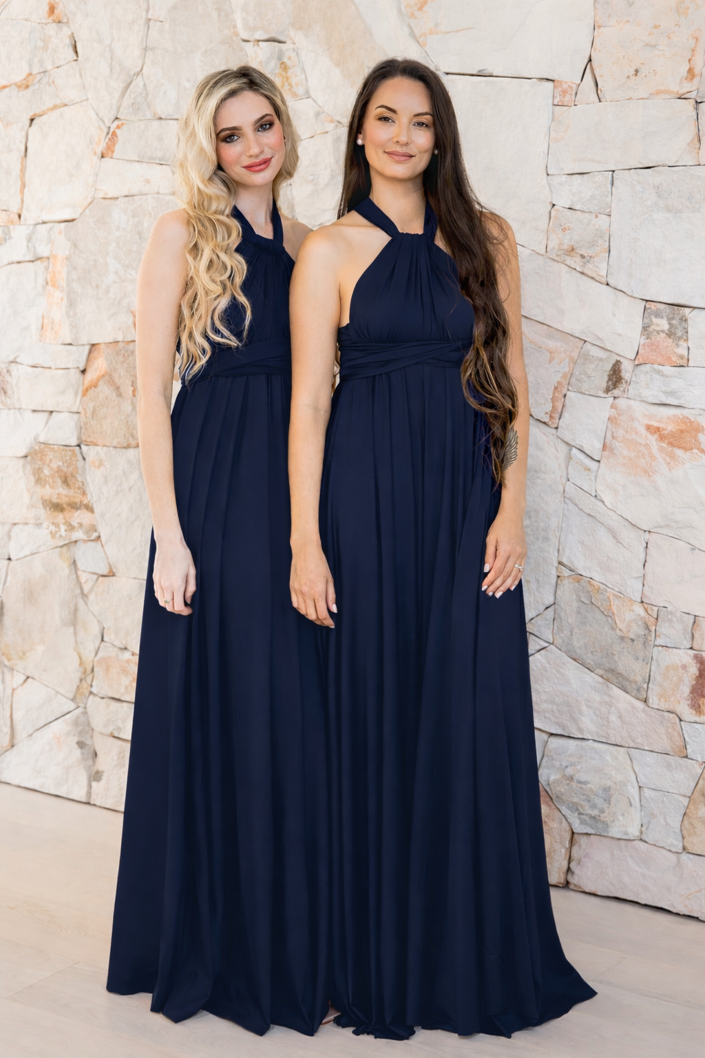 Navy Classic Infinity Gown - The Gown House 