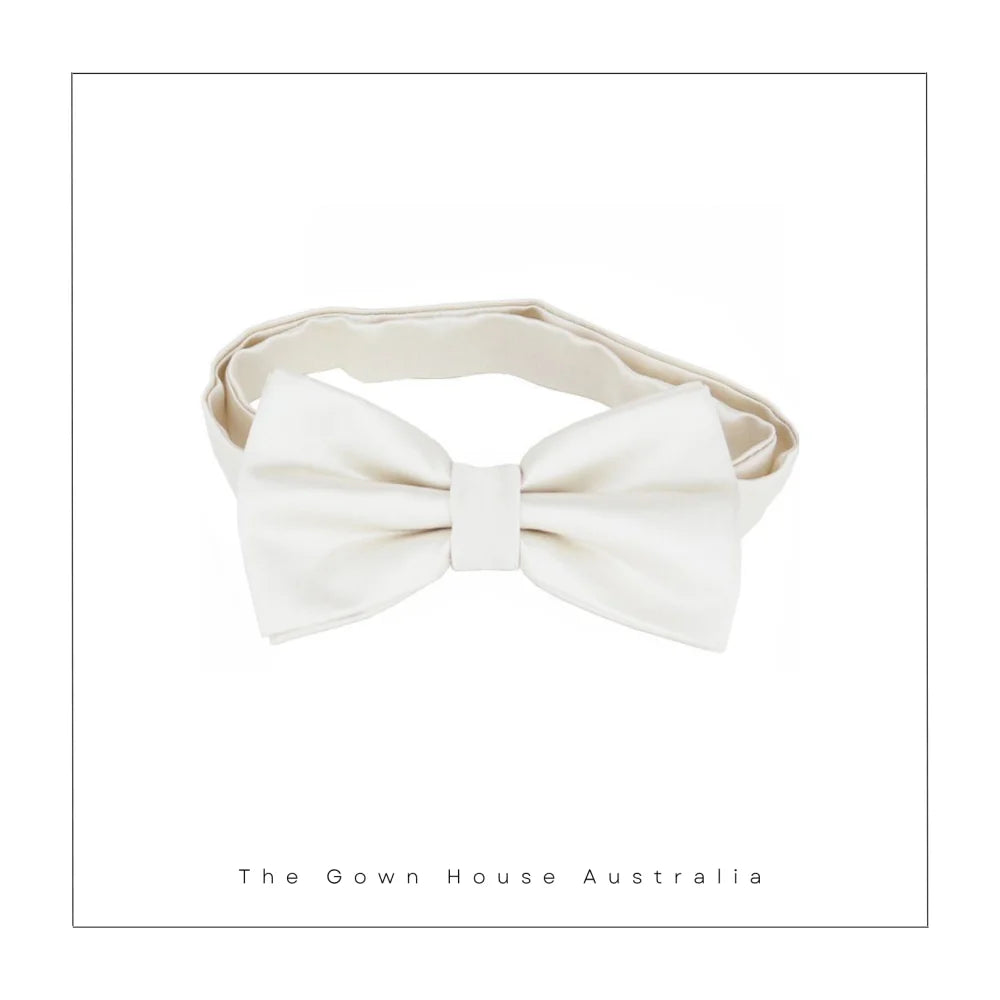 Matching Bow Ties Ivory All