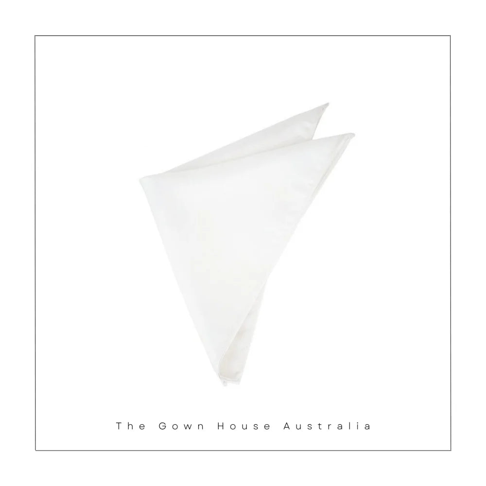 Matching Pocket Squares Ivory All