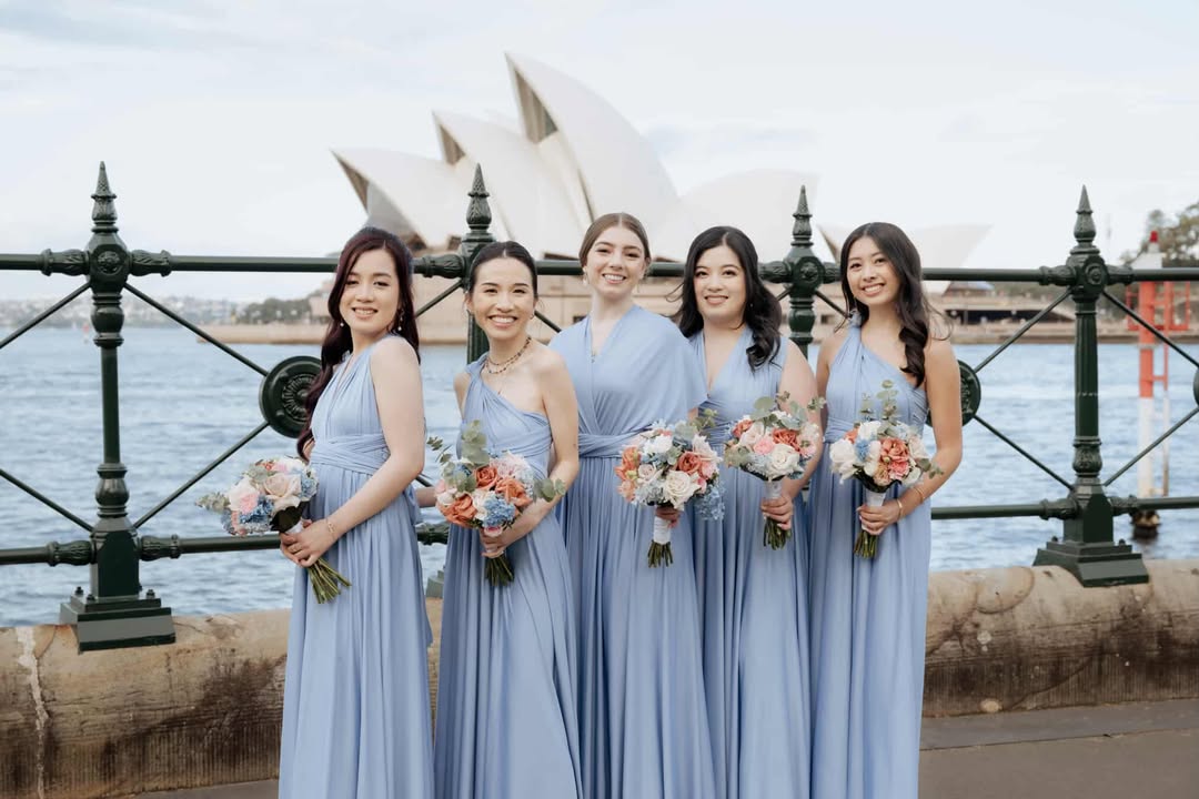 Infinity Multiway Bridesmaid Dresses Australia Dusty Blue Classic Infinity Gown