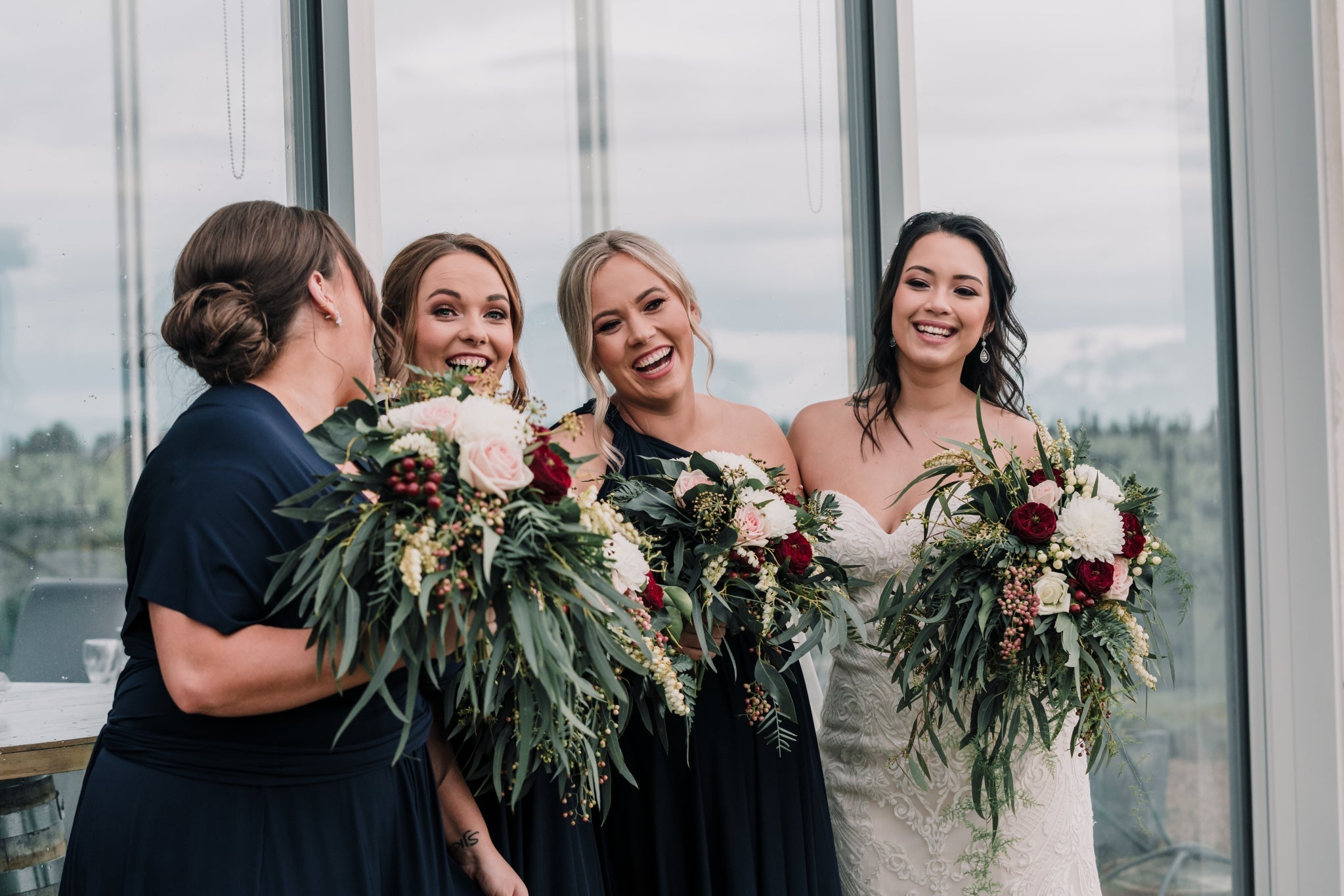 Infinity Multiway Bridesmaid Dresses Australia Navy Luxe Satin Infinity Gown