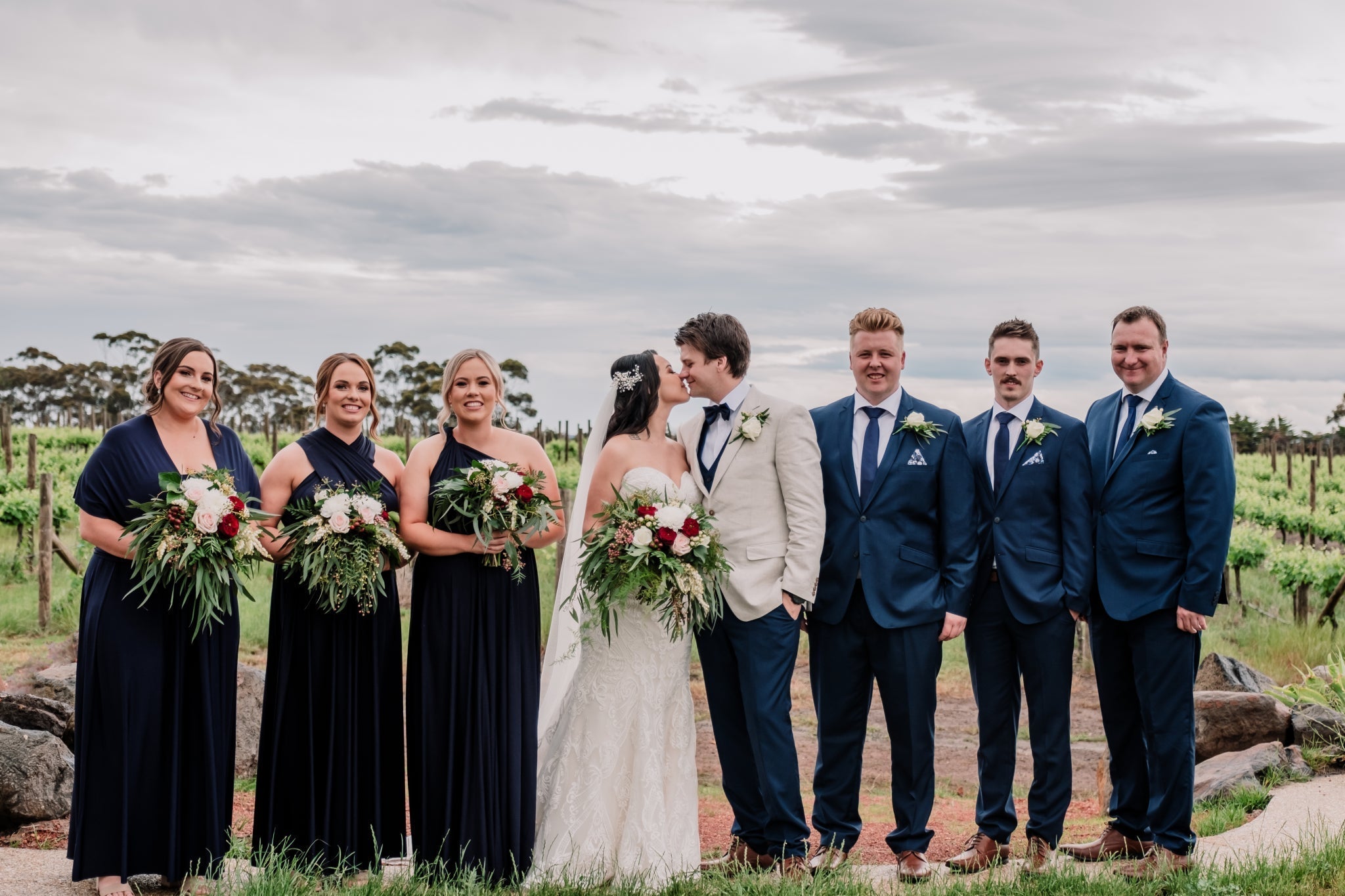 Infinity Multiway Bridesmaid Dresses Australia Navy Luxe Satin Infinity Gown