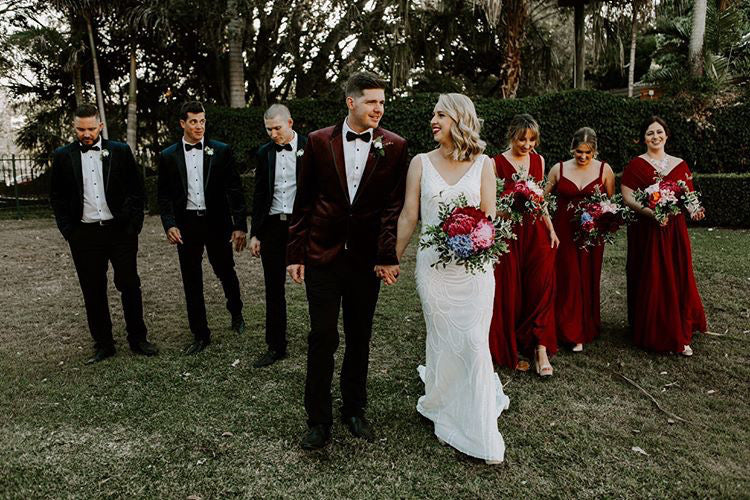 Infinity Multiway Bridesmaid Dresses Australia Burgundy Luxe Satin Infinity Gown