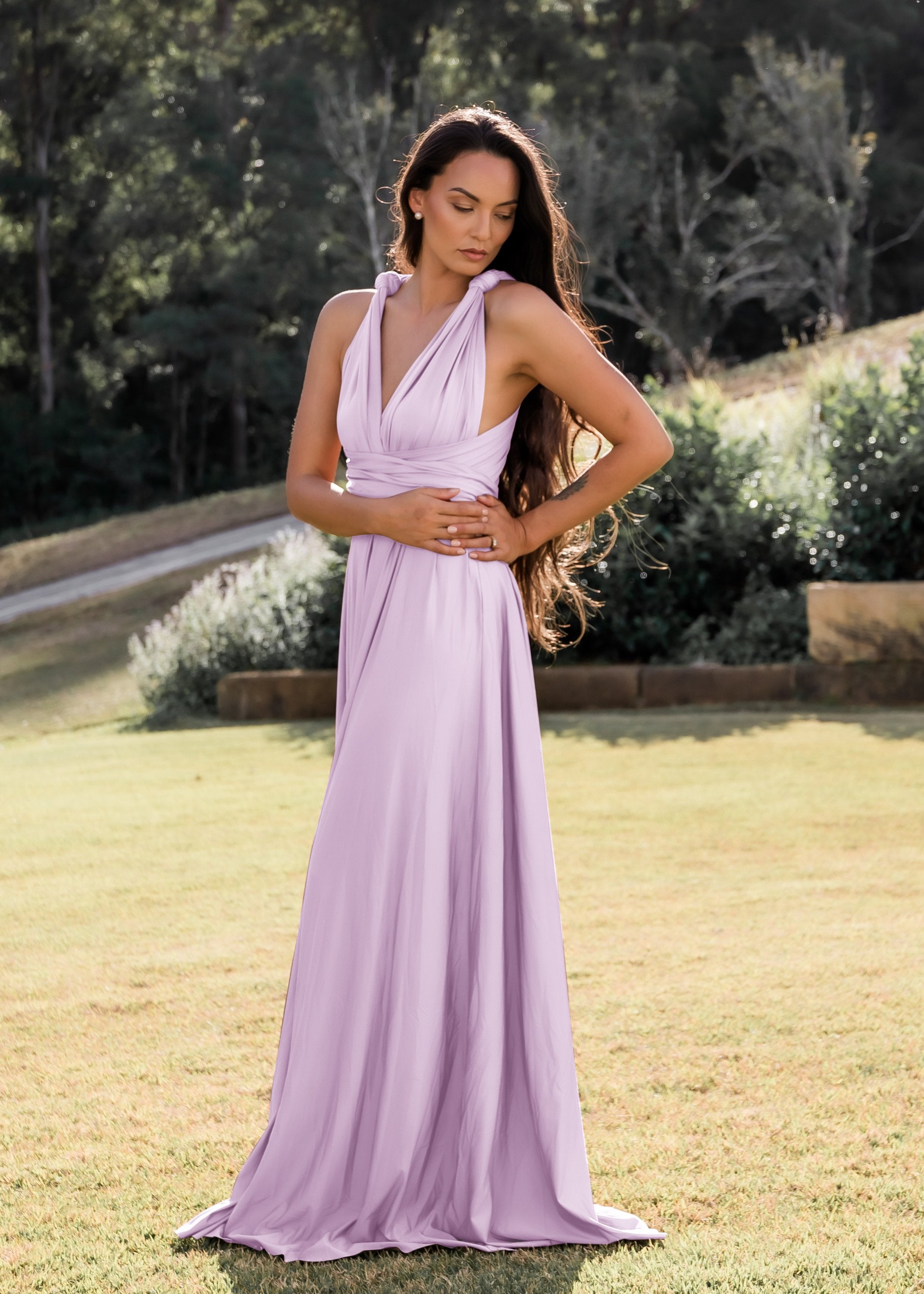 Lilac Infinity Gown - The Gown House 