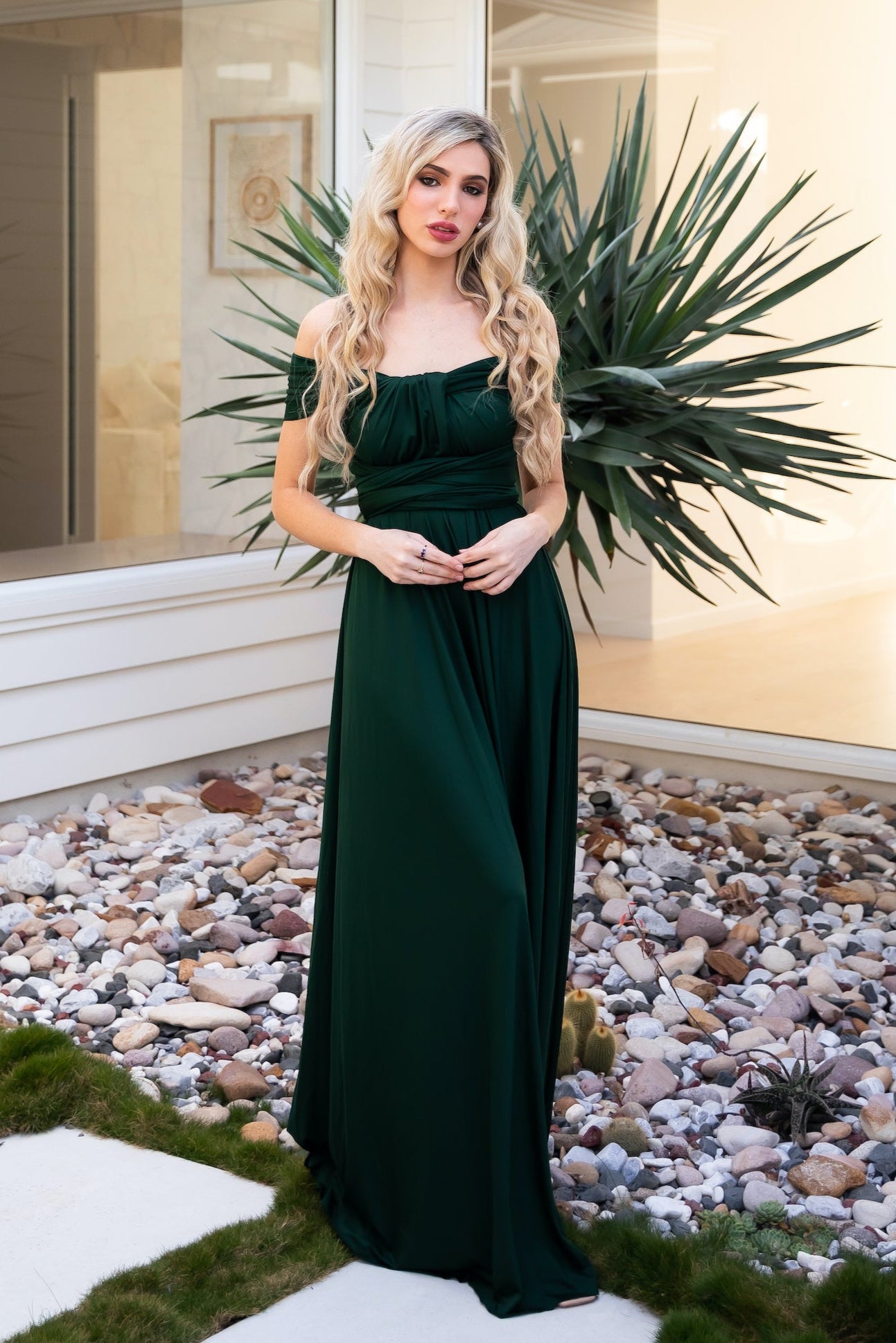 Emerald Infinity Gown - The Gown House 