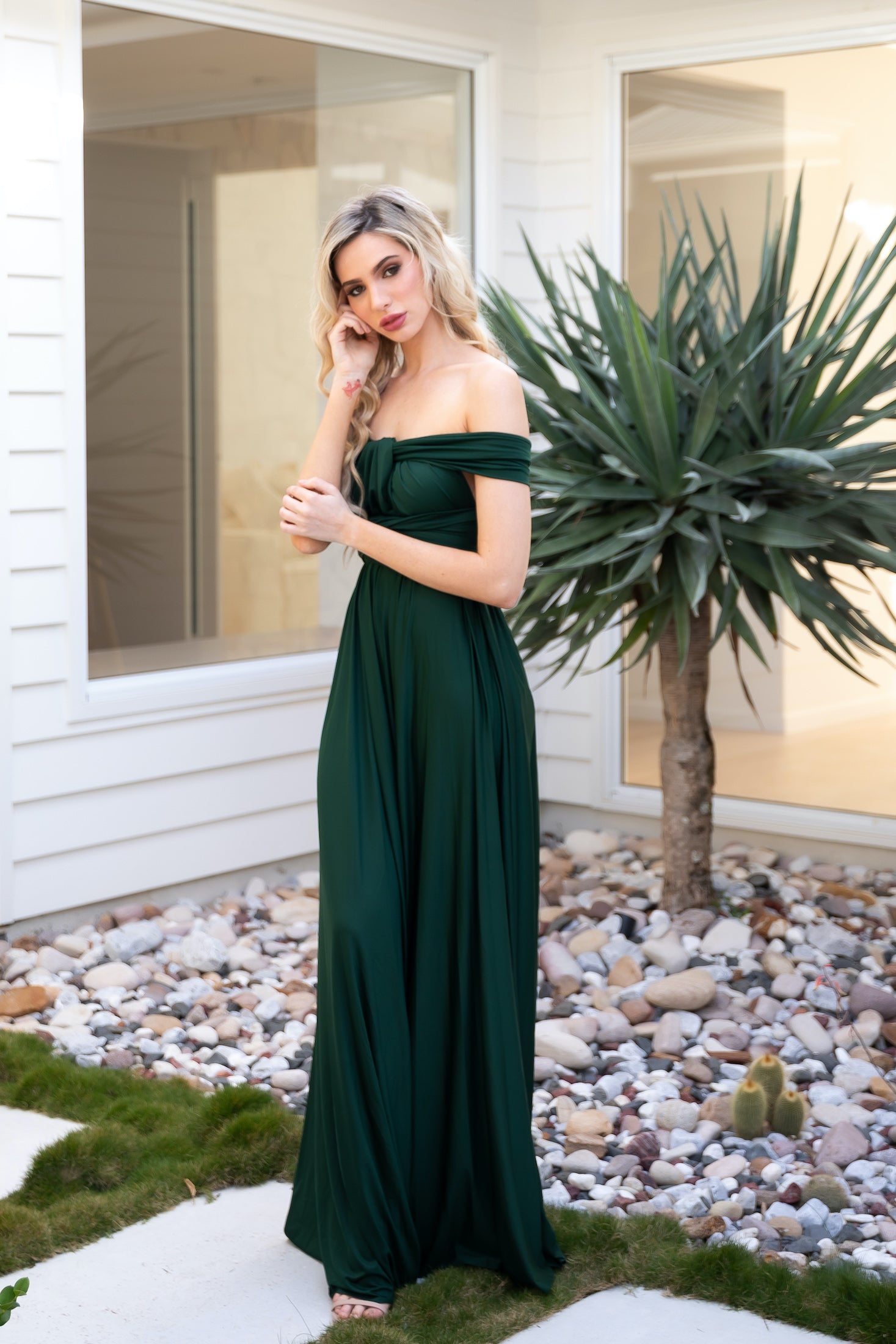 Emerald Infinity Gown - The Gown House 