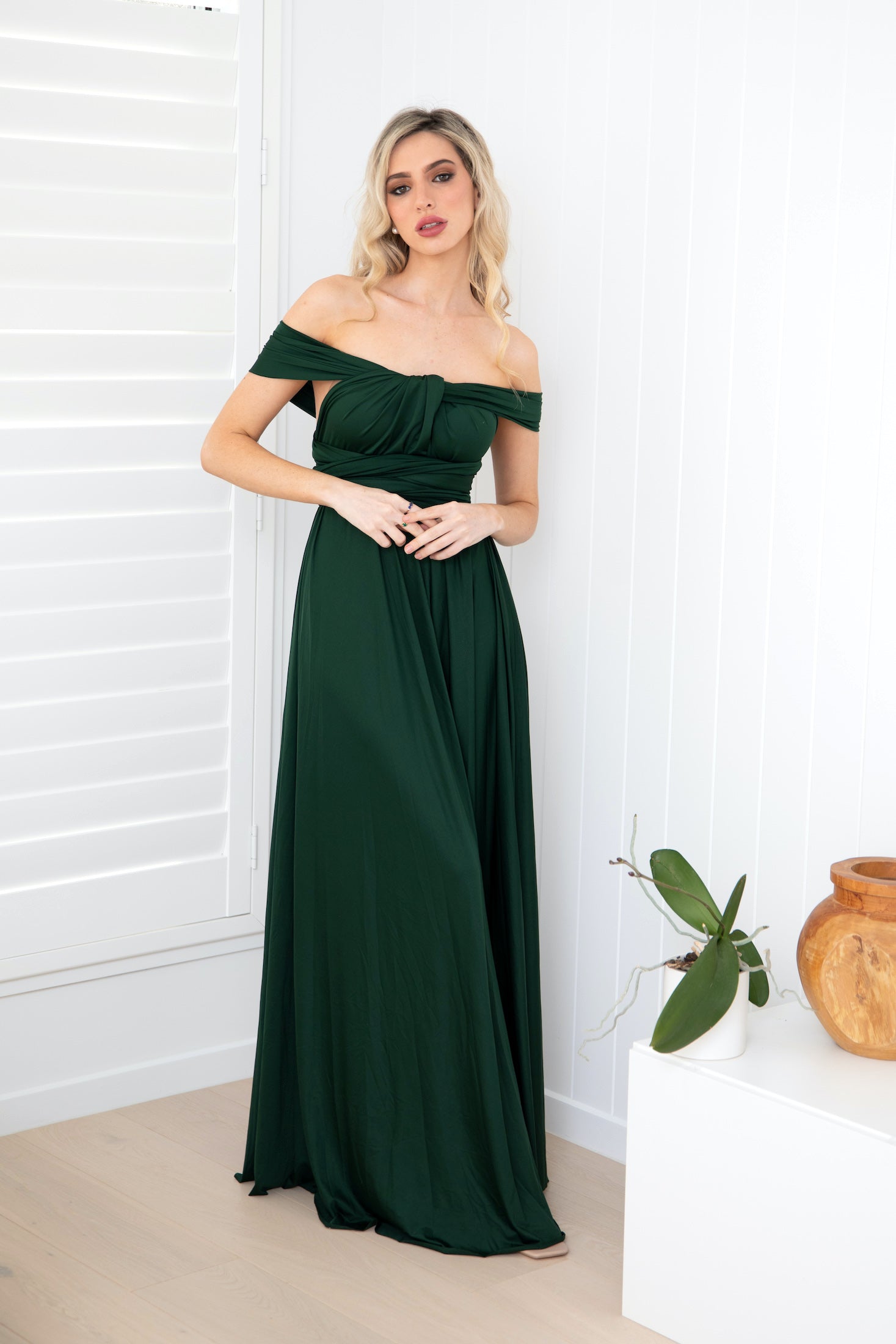 Emerald Infinity Gown - The Gown House 