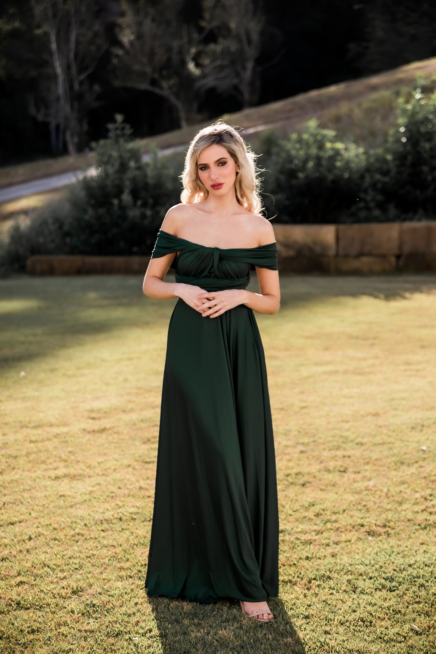 Emerald Infinity Gown - The Gown House 