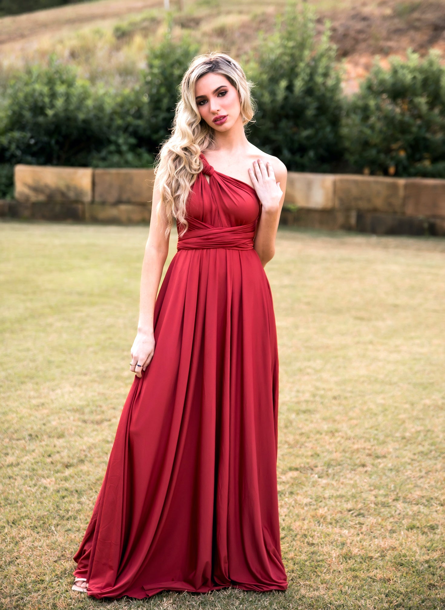 Rust Infinity Gown - The Gown House 