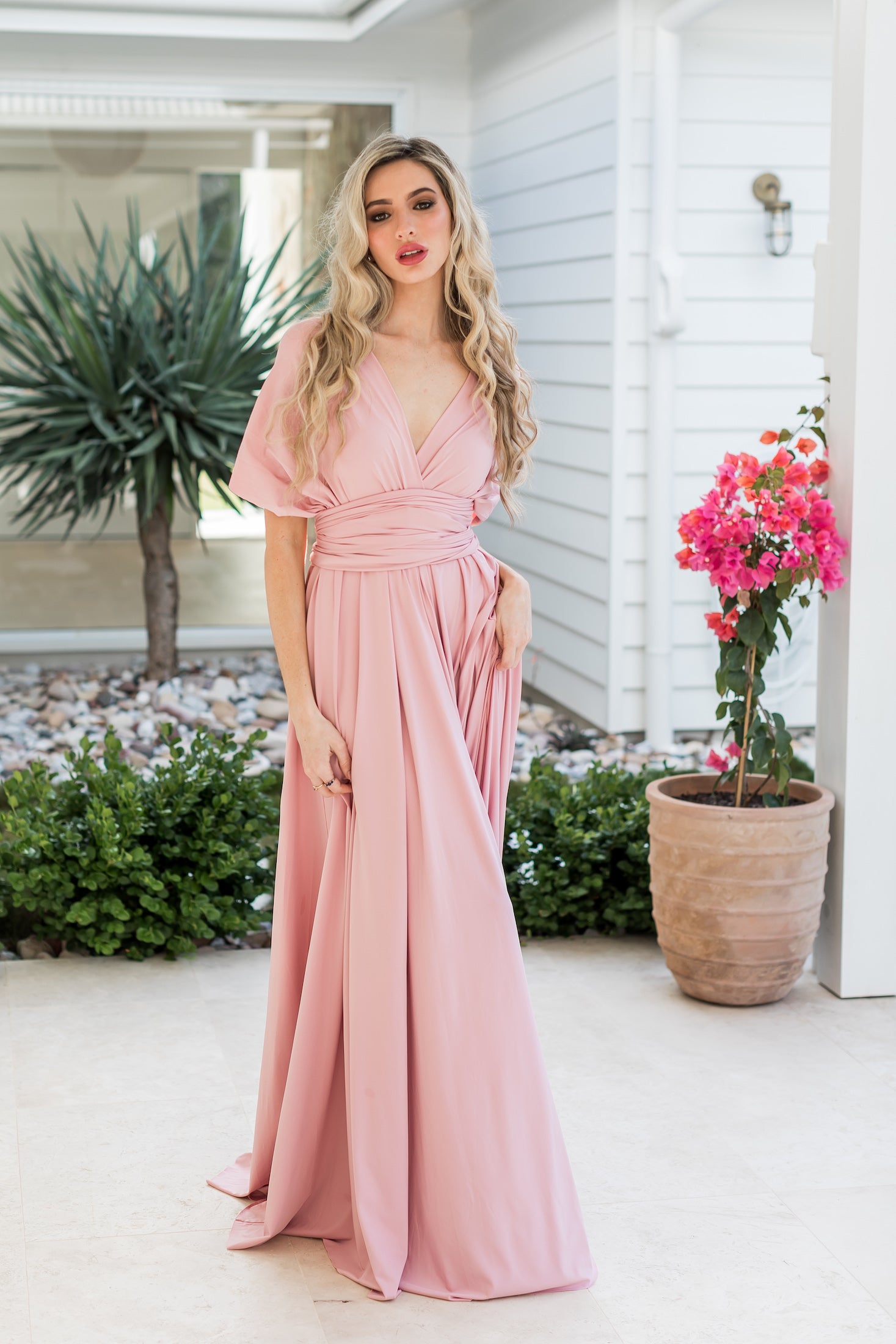 Blush Pink Classic Infinity Gown