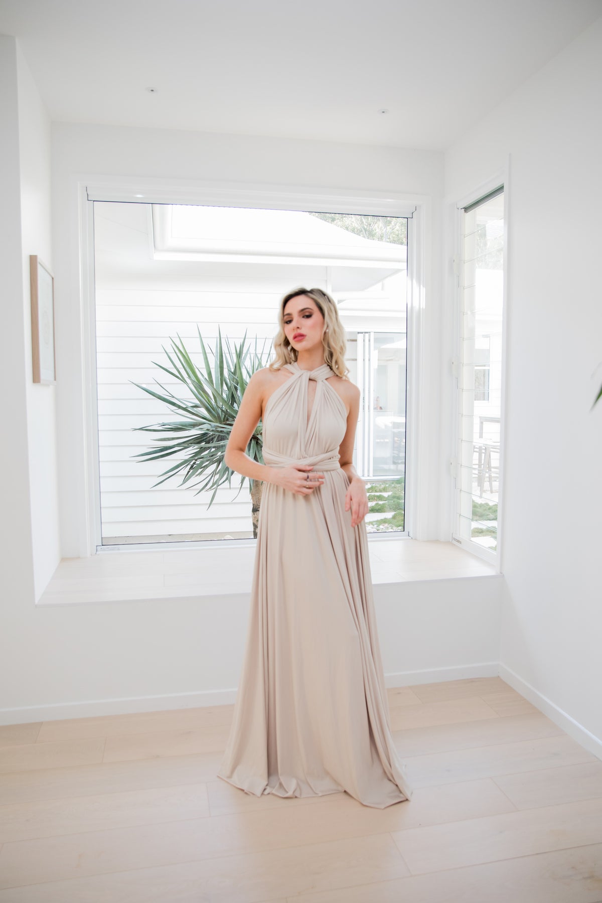 Champagne Infinity Gown - The Gown House 