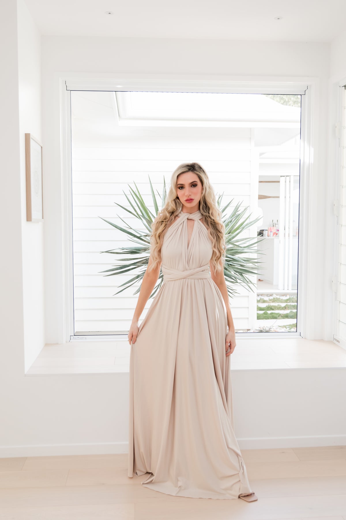 Champagne Infinity Gown - The Gown House 