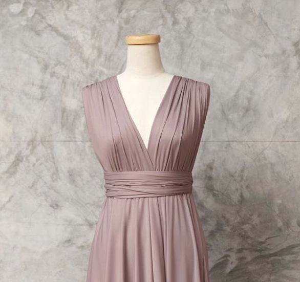 Custom Made 2020 Floor Length Convertible Dusky Pink Bridesmaid Dresses  With Pleats And Ruched Detailing Perfect For Country Weddings, Formal  Evening Wear, And Maid Of Honor Gowns From Topfashion_dress, $79.06 |  DHgate.Com