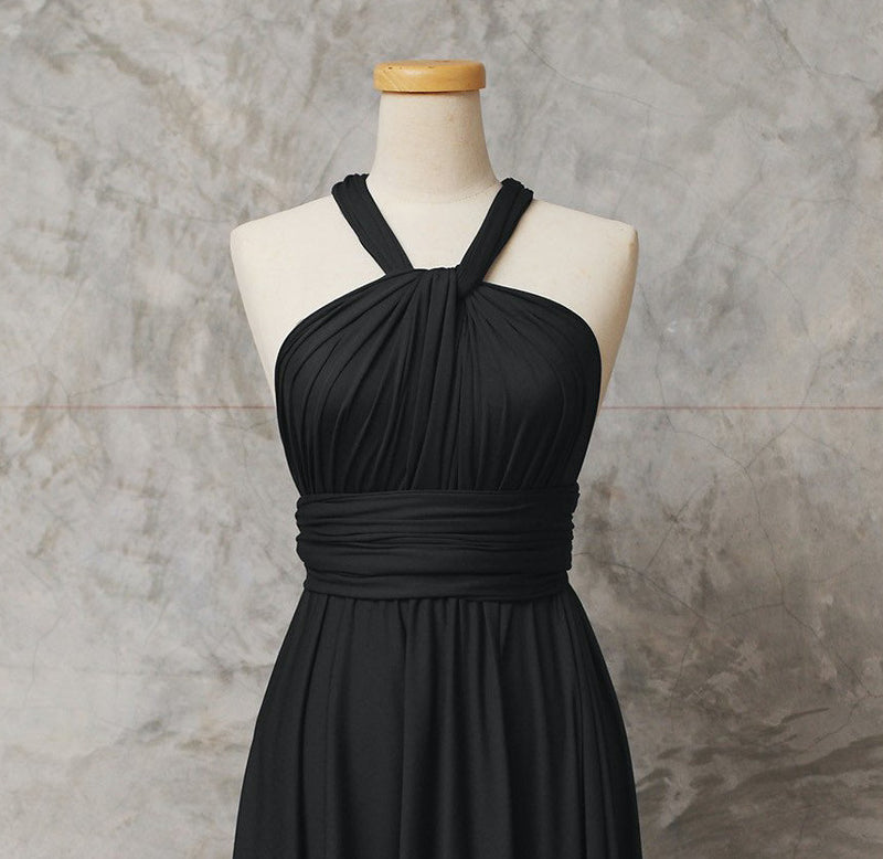 Black Infinity Dress - Long Black Convertible Dress