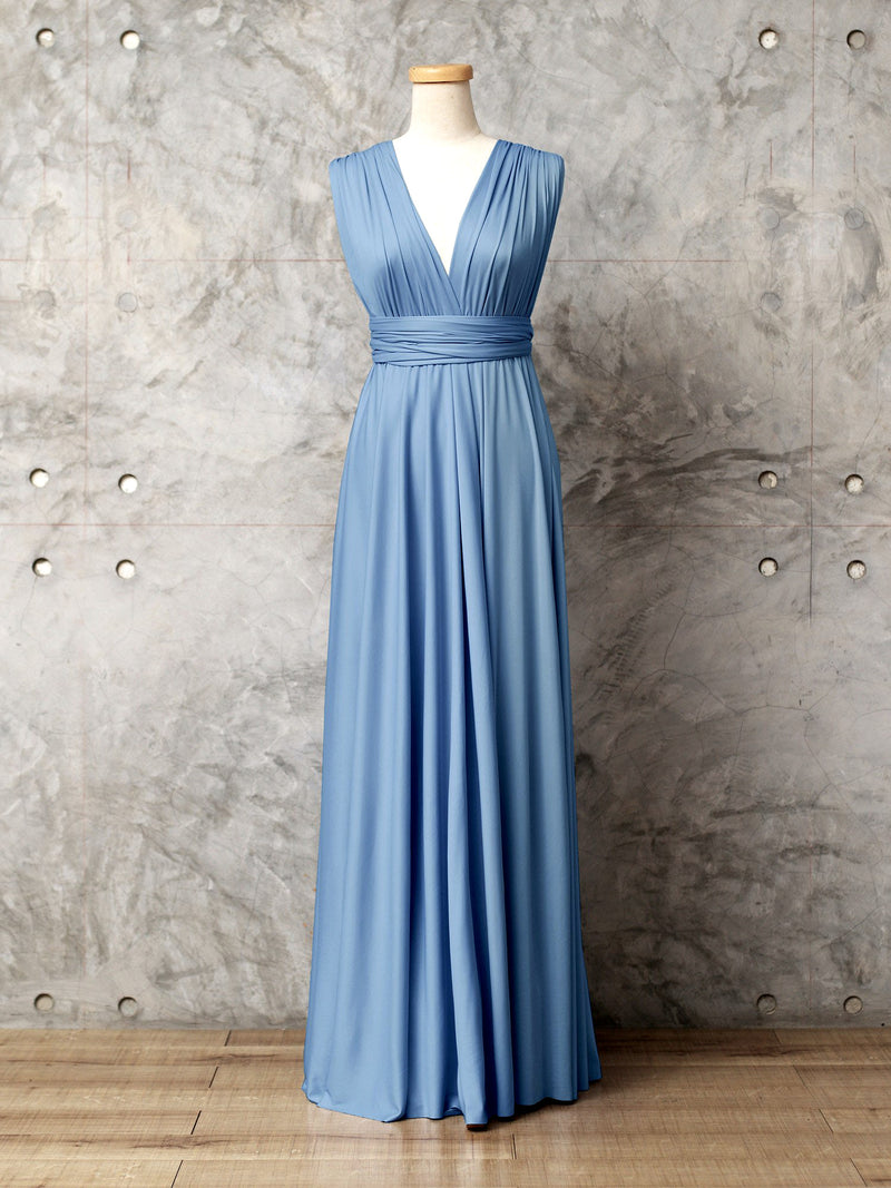 Dusty Blue Bridesmaid Dress Infinity Dress Periwinkle - Etsy