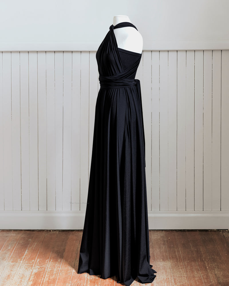 Black Infinity Dress - Long Black Convertible Dress